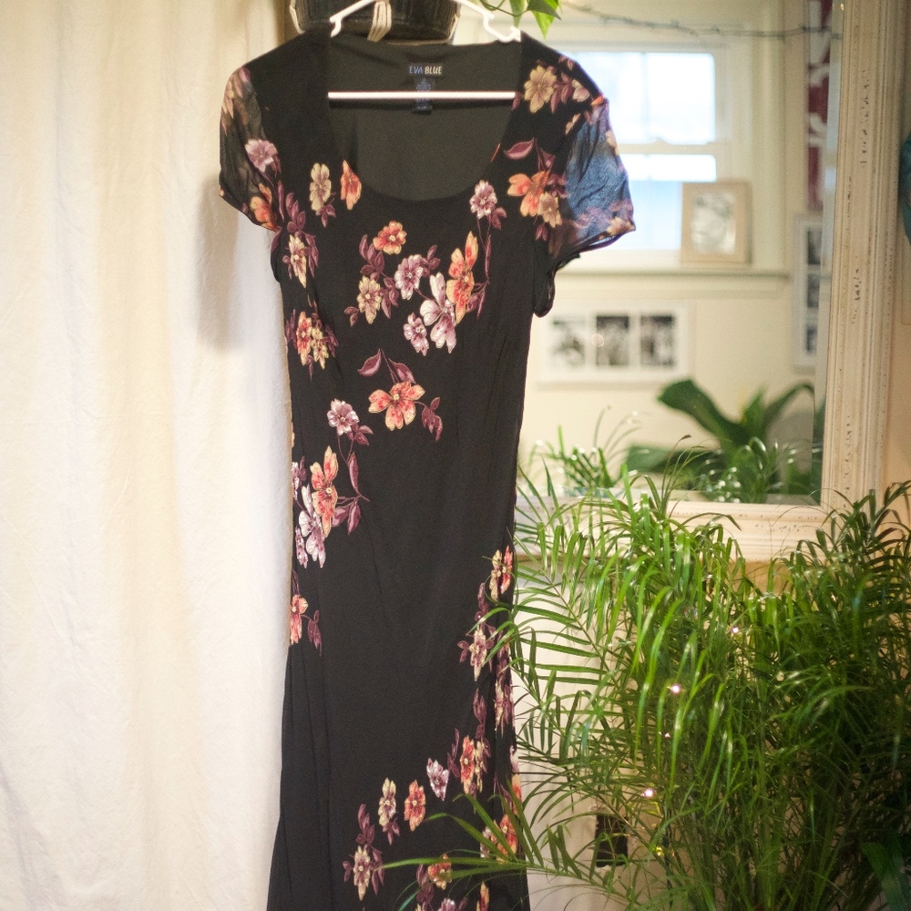 VINTAGE MAXI FLORAL DRESS